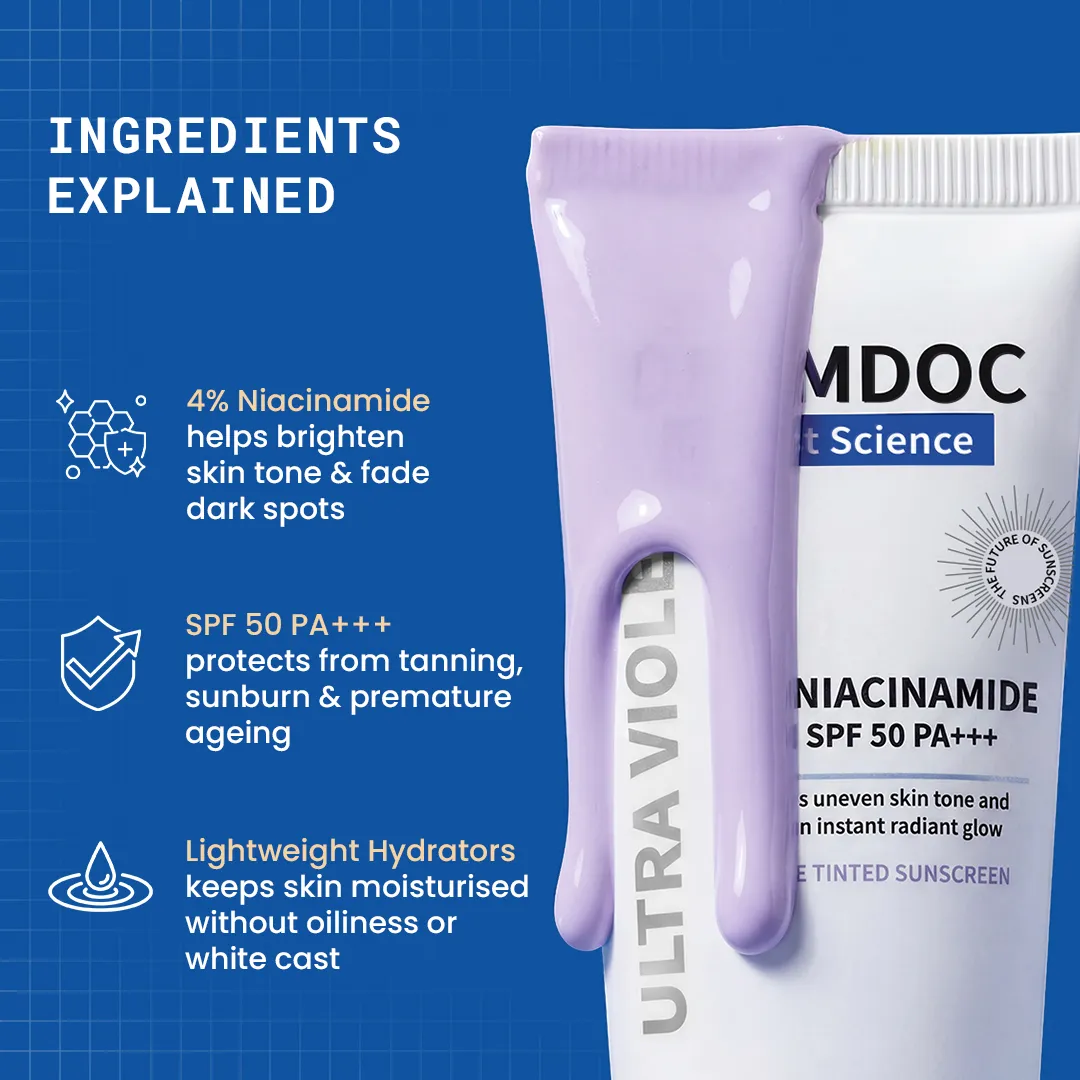 Dermdoc 4% Niacinamide Brightening Sunscreen - Image 3